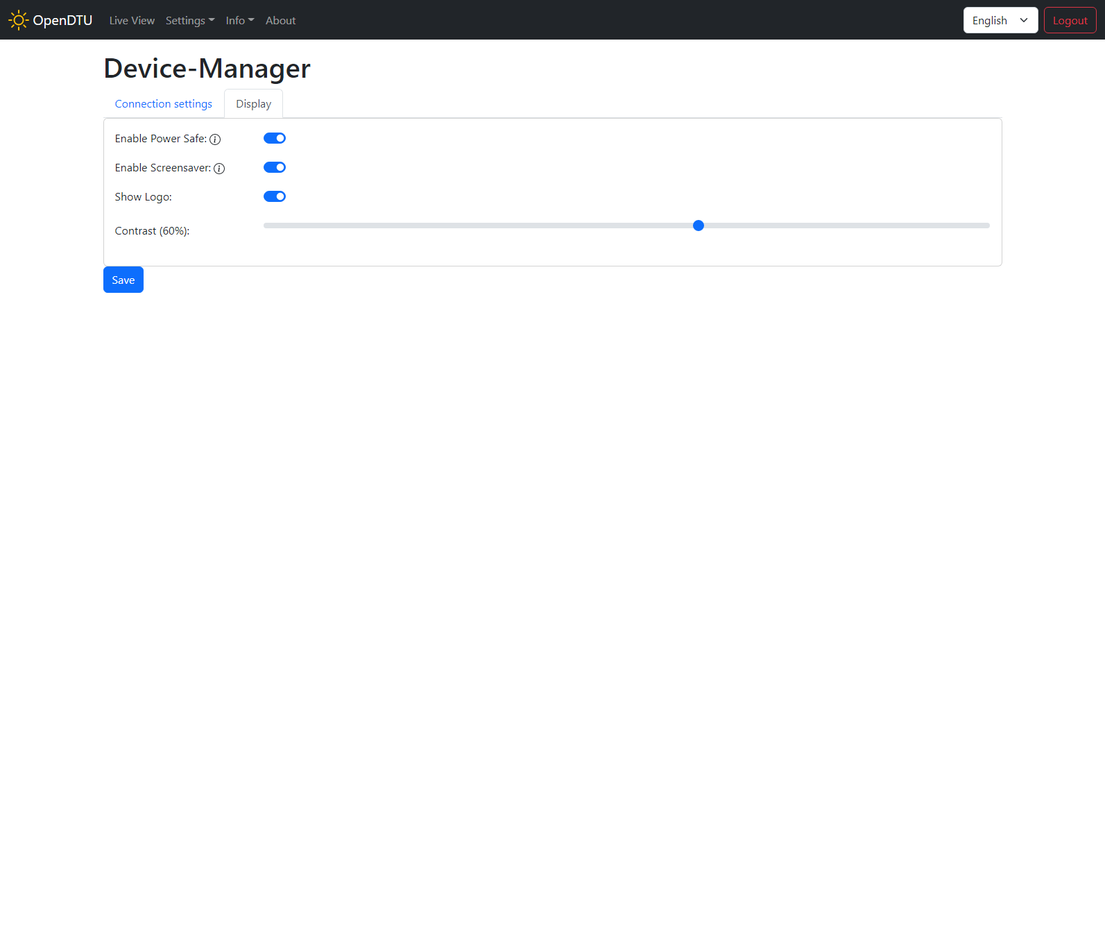 Device Manager Display