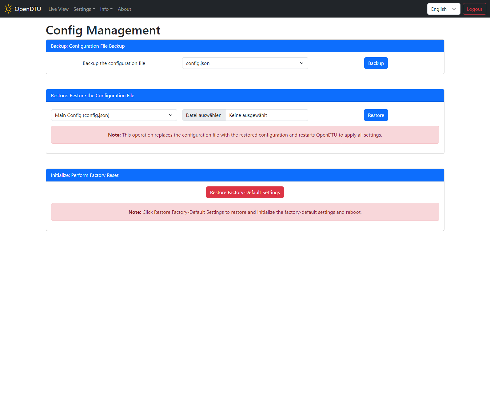 Config Management